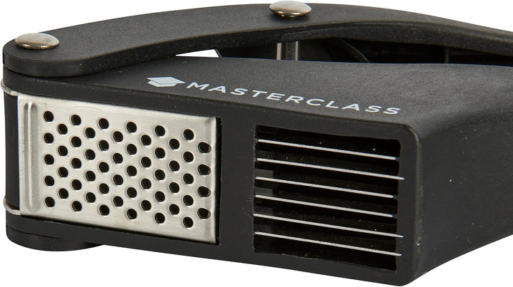 MasterClass Knoblauchpresse und -schneider, schwarz