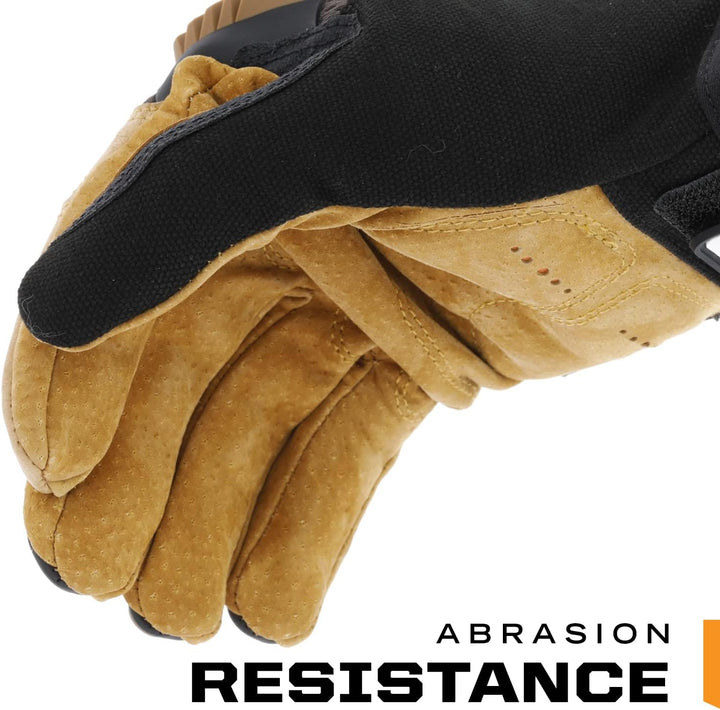 Mechanix Wear M-Pact Lederhandschuhe (Grösse S, Schwarz/Braun)