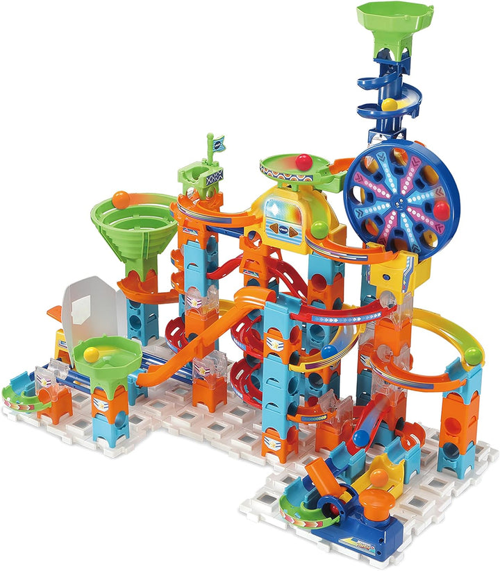 VTech Marble Rush - Ultimate Set XL100 E – Interaktive Murmelbahn mit spannenden Bahnelementen, vers
