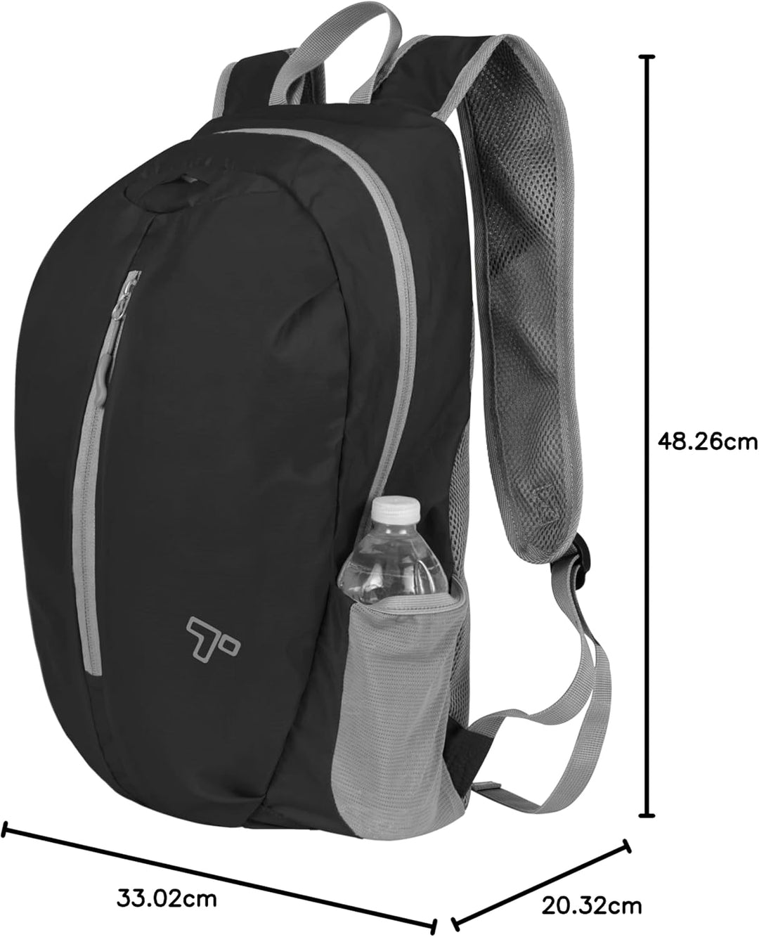 Travelon Packbarer Rucksack, schwarz, Einheitsgrösse, Packbarer Rucksack Einheitsgrösse Schwarz, Ein
