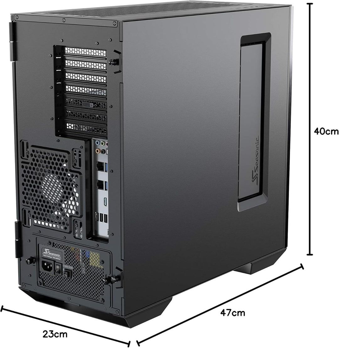 Seasonic Syncro Q704 Mid-Tower ATX PC Case + DPC-650 PSU (650 W/ATX 12 V/80 Plus Gold Certified/Full