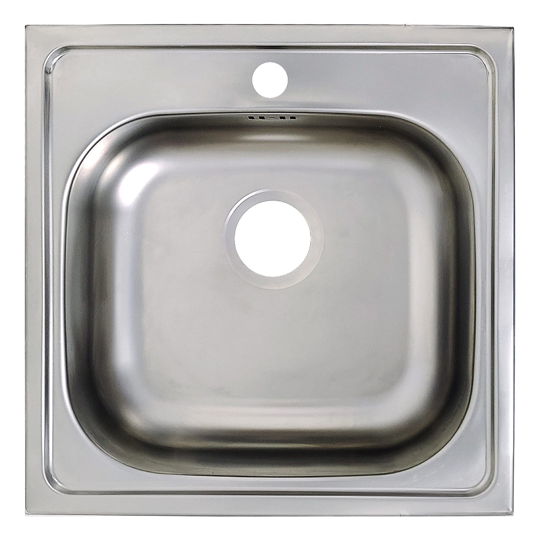 Edelstahl Spüle Spülbecken Flächenbündig Unterbau Eckige Edelstahlspüle Spüle 50 * 50 cm