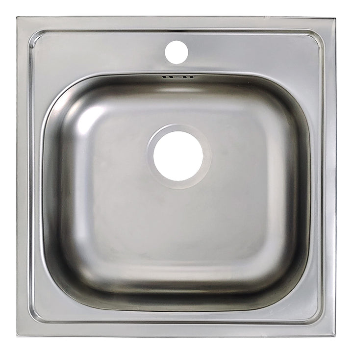 Edelstahl Spüle Spülbecken Flächenbündig Unterbau Eckige Edelstahlspüle Spüle 50 * 50 cm