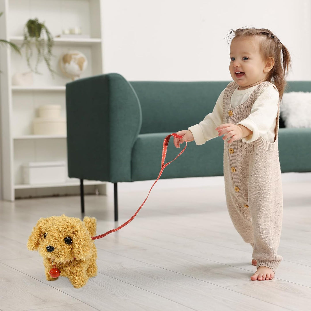 Pelztiere, Laufhunde-Spielzeug, das Laufen, bellen und den Schwanz wippen kann, interaktive elektron