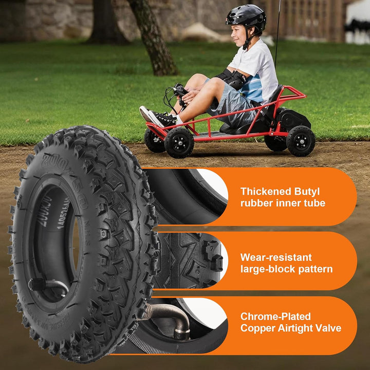 2 Satz 200 x 50 (8 "x2") Dirt Scooter Knobby Reifen & Schlauch 8 x 2 Offroad-Reifen für Pro RDS Dune