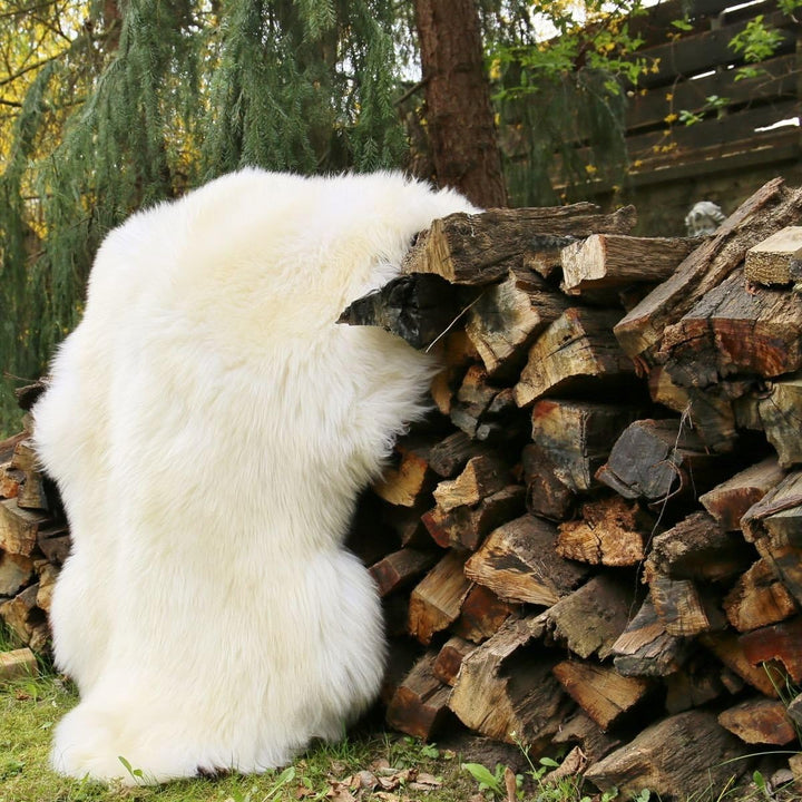 Schaffell Lammfell Merino Fell Naturfell Creme ökologisch gegerbt Grösse 110-120, 110-120