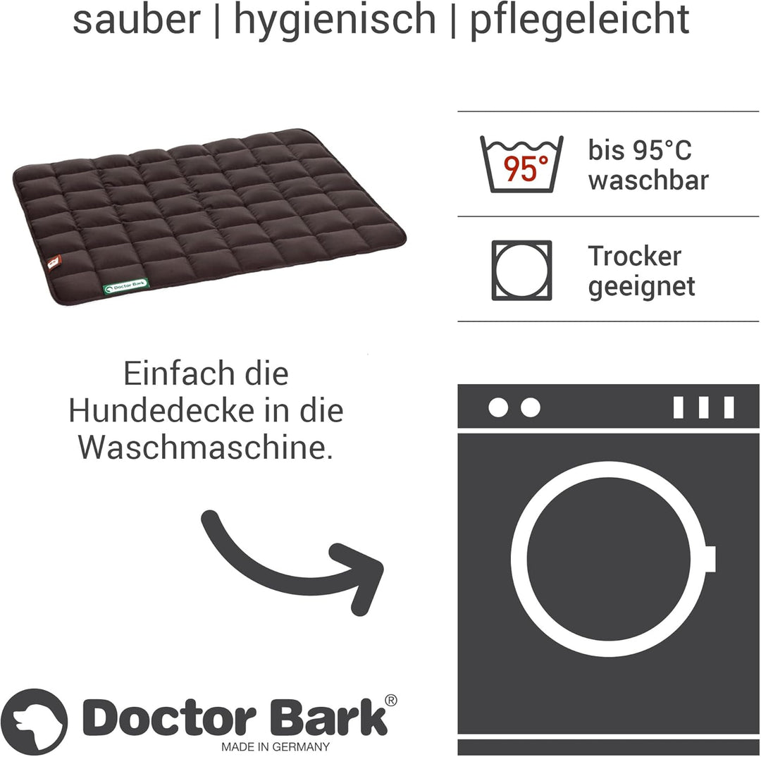 Doctor Bark Hundedecke - weiche, hochwertige Hundematte für mittlere Hunde, robuste Indoor - Outdoor