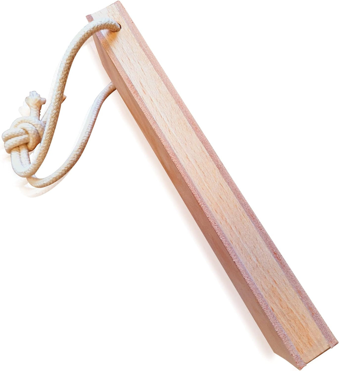 PODURO Streichriemen TOGU - Abziehleder doppelseitig Buchenholz und Echtes Rindleder, Buchenholz und