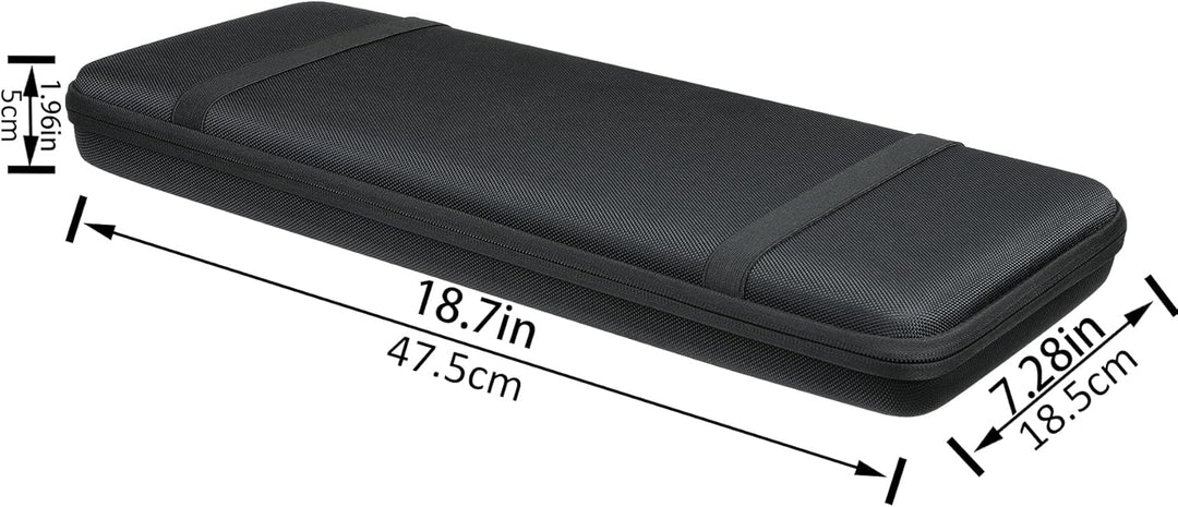 co2CREA Harte Tastatur reiseschutzhülle Etui Tasche für Razer cynosa V2 /Cynosa Chroma/BlackWidow V3