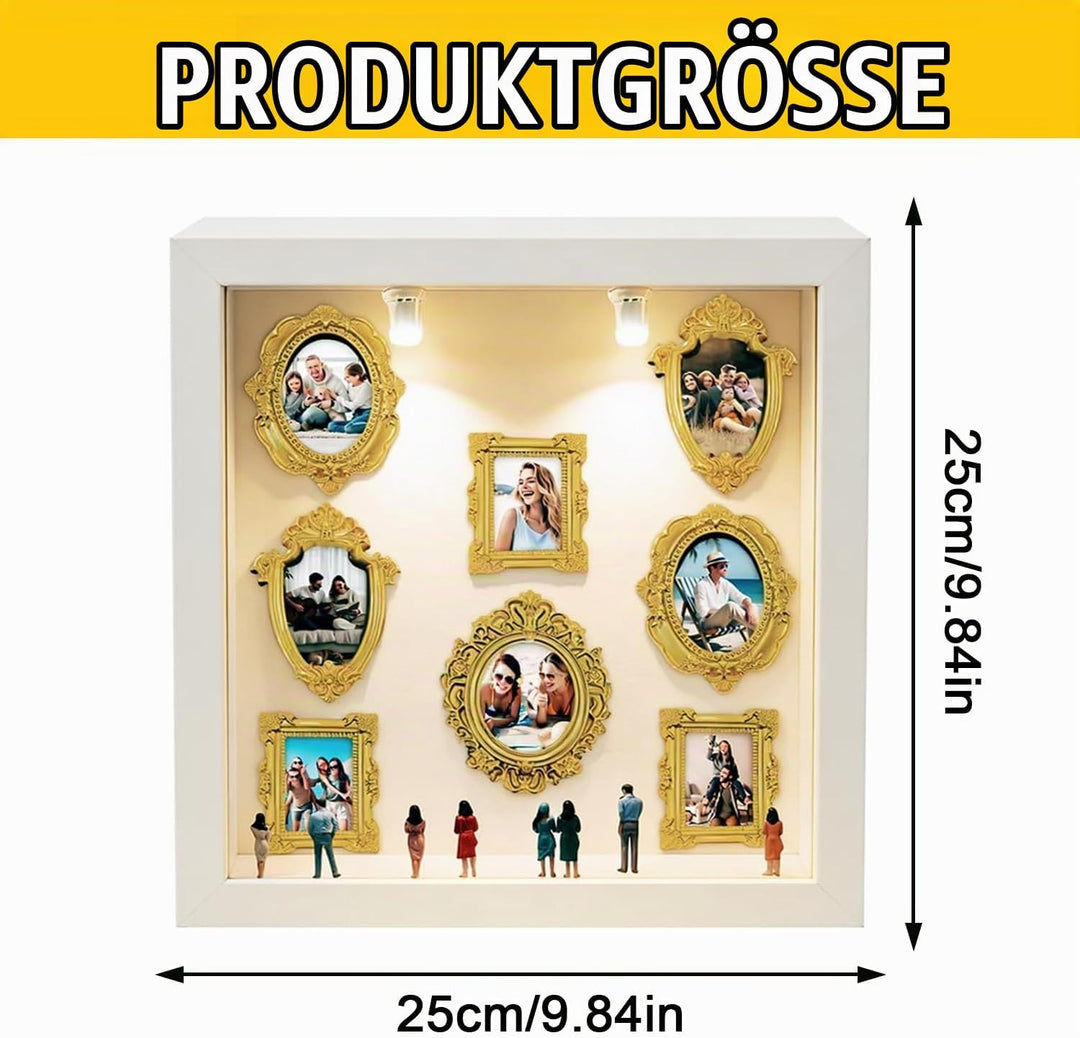 DIY Mini Museum Silhouette Box, DIY Mini Menschen Figuren Museum, Kreativ Bilderrahmen mit Figuren,
