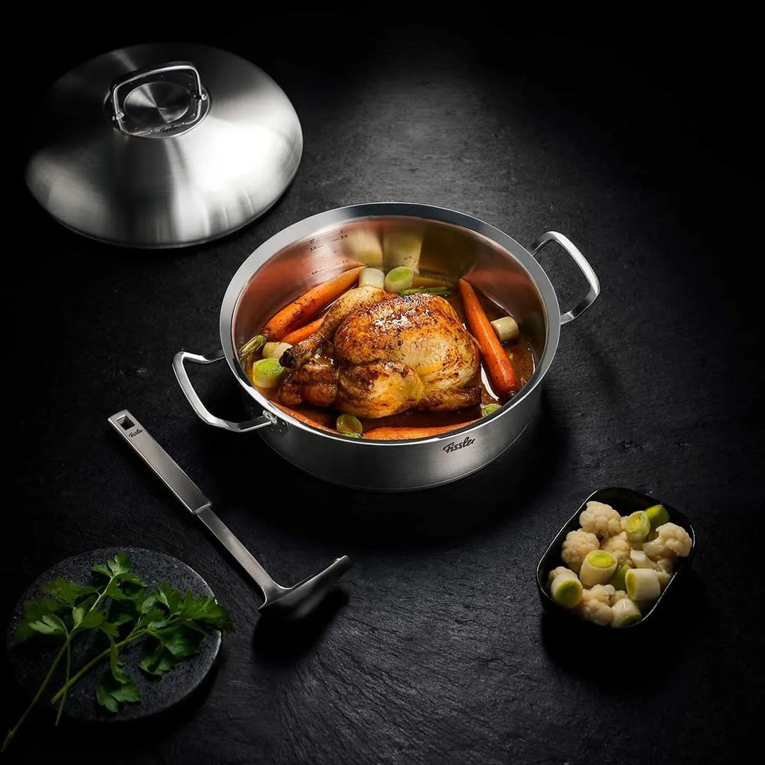 Fissler Original-Profi Collection / Edelstahl-Bräter (4,8 L - Ø 28 cm) Schmortopf rund, Bratentopf m