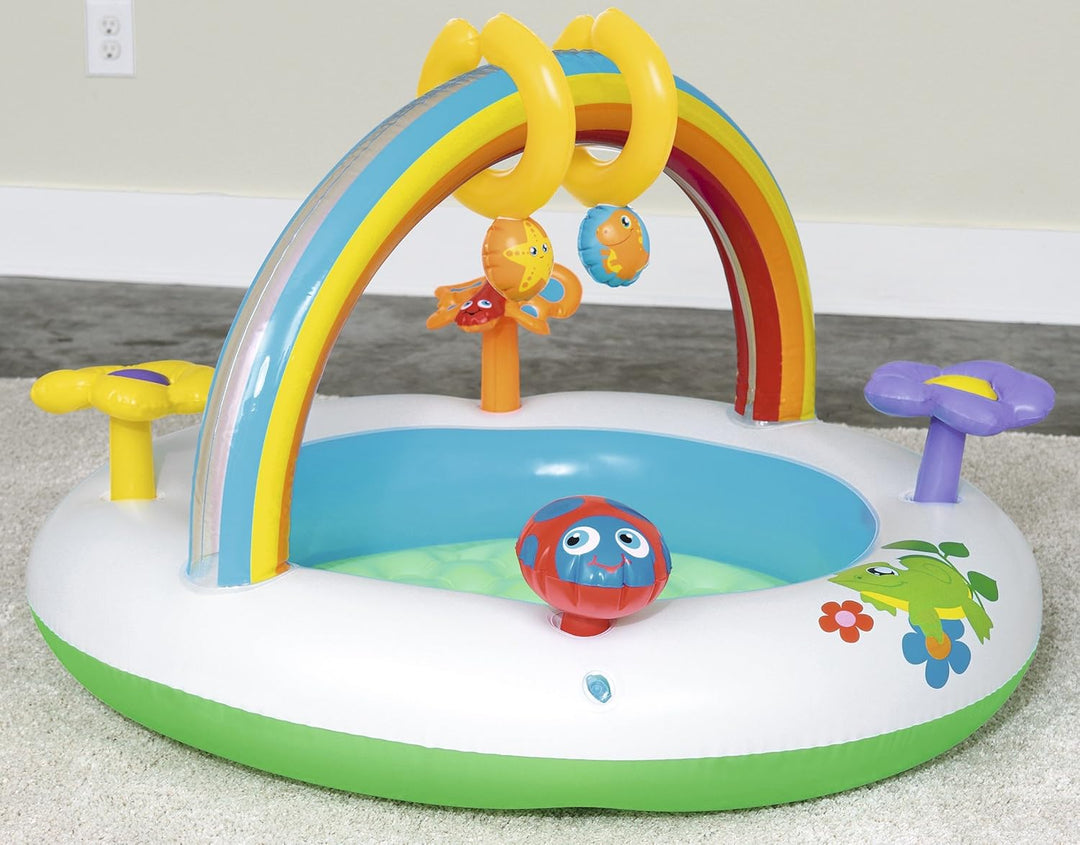 Bestway 52239 - Aufblasbares Up, in & Over Rainbow Go & Grow Activity Gym Spielcenter/ Mobile, Gröss