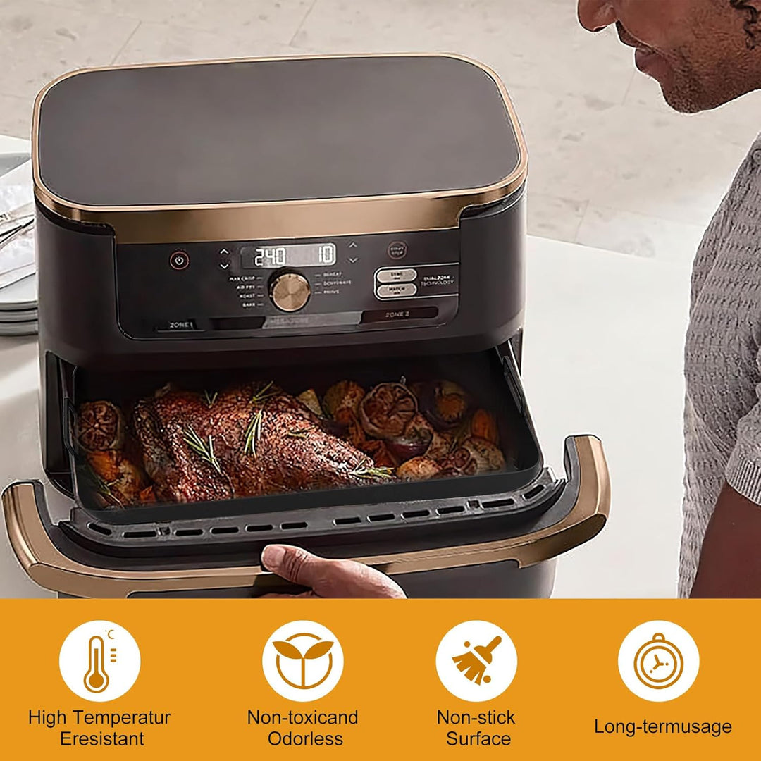 Heissluftfritteuse Zubehör für Cosori Dual Blaze TwinFry XXL 10L, Ninja Af500EU 5.2L, 10.4L, Silikon