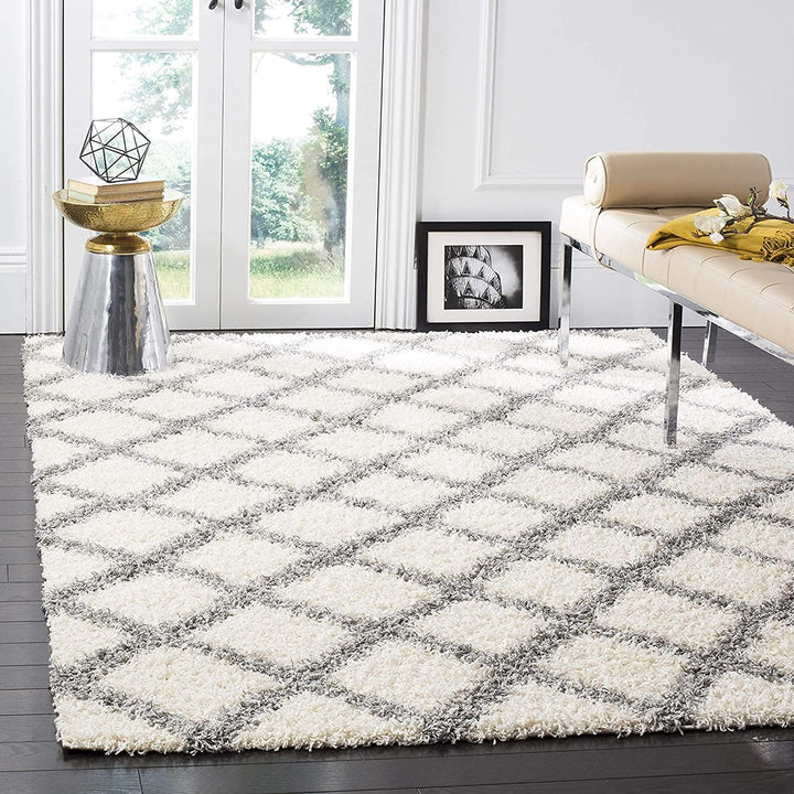 SAFAVIEH Zottelig Teppich für Wohnzimmer, Esszimmer, Schlafzimmer - Dallas Shag Collection, Hoher Fl