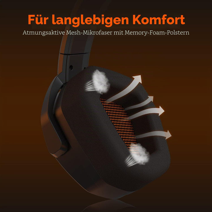 NUBWO N16 Gaming Headset – Mikrofon mit Geräuschunterdrückung, Stereo Sound und Komfortables Design
