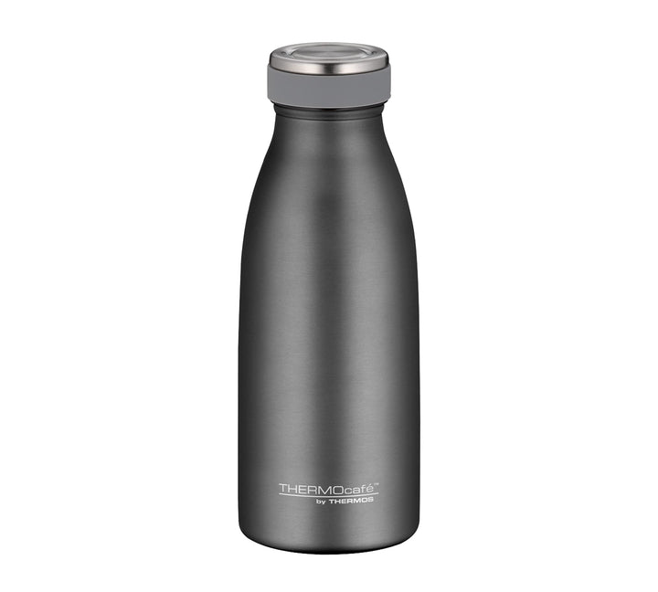 THERMOcafé by THERMOS TC BOTTLE stone grey mat 0,35l, Isolierflasche aus Edelstahl, kohlensäurefest,