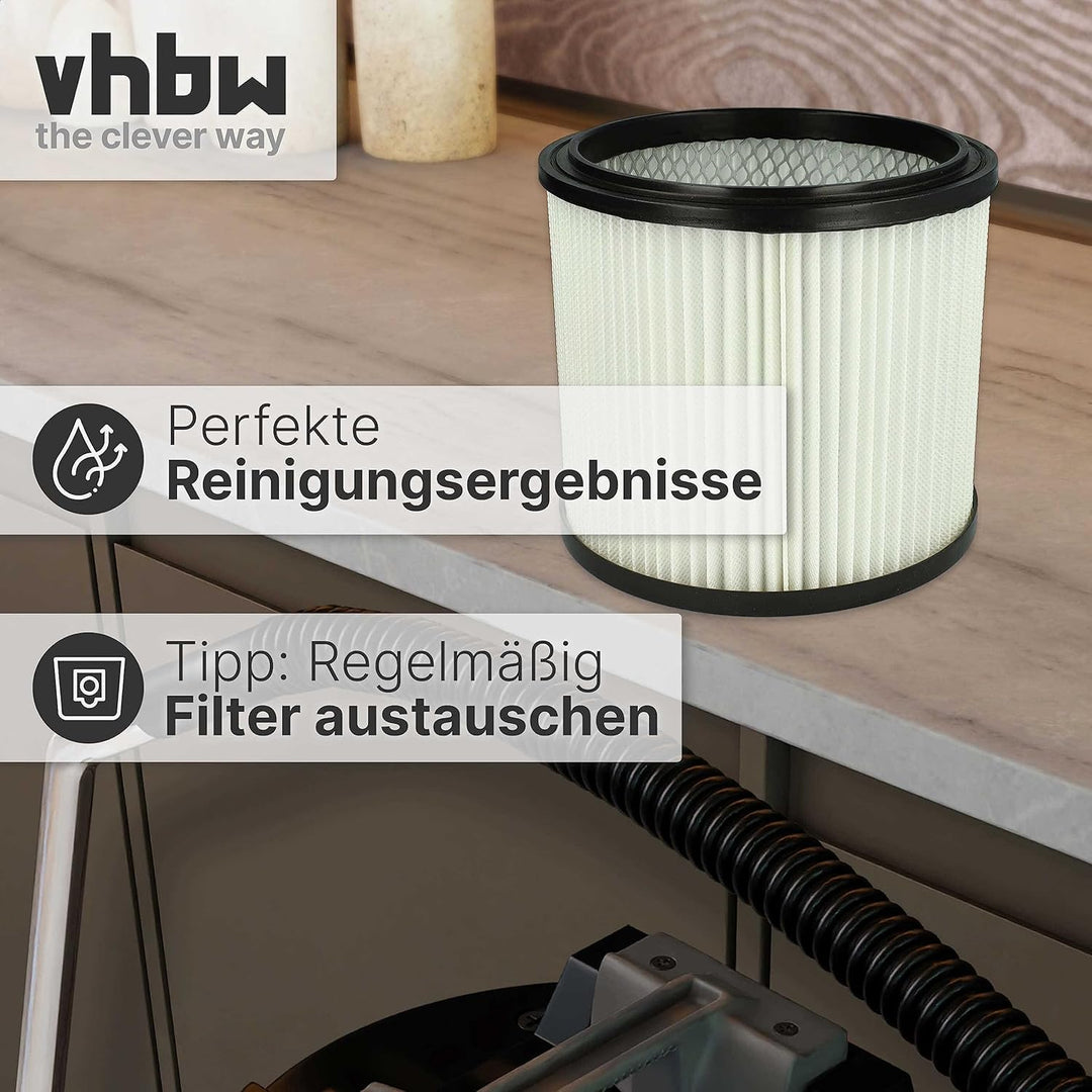 vhbw 10x Faltenfilter kompatibel mit Metabo ASA9001