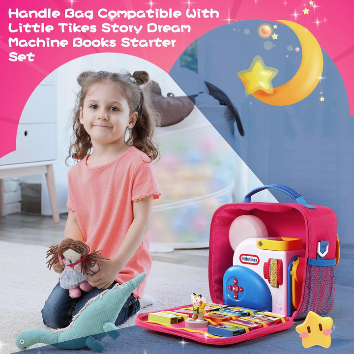Aufbewahrungskoffer für Little Tikes Story Dream Machine Bücher &amp; Spielzeug, Reisekoffer für Geschic