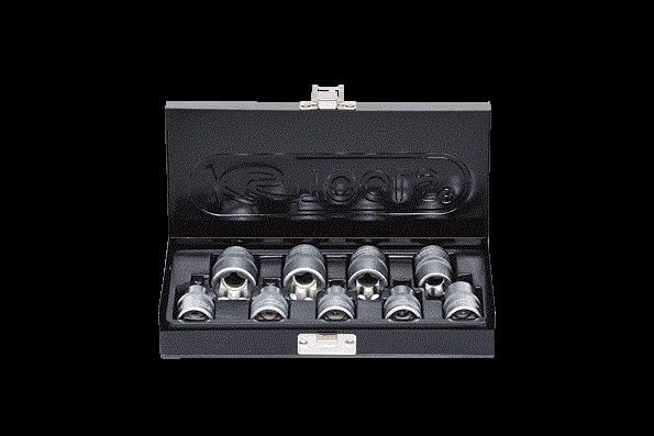 KS Tools 911.4410 1/2" TX-E-Stecknuss-Satz, 9-tlg., E10-E24