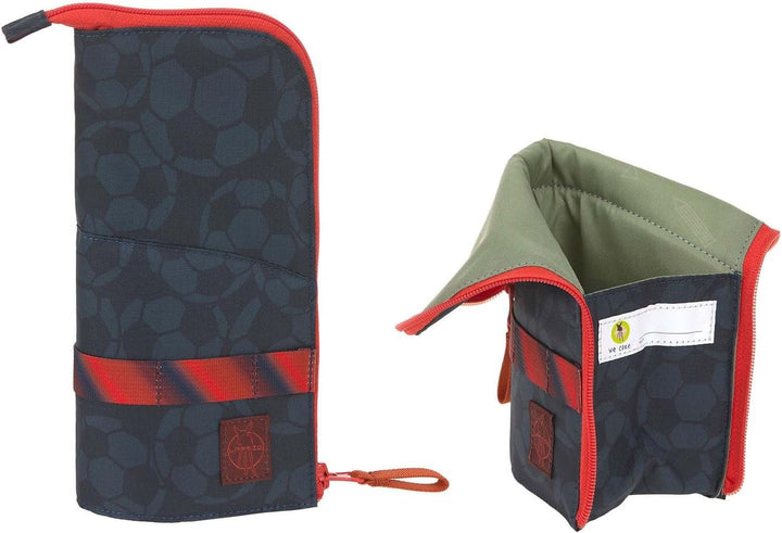 LÄSSIG Schulranzen Regenhülle Light Unique School Set 7-teilig Football deep blue dunkelblau