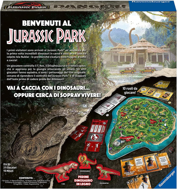 Ravensburger – Jurassic Park Danger, Brettspiel, 2-5 Spieler, 10+ Jahre