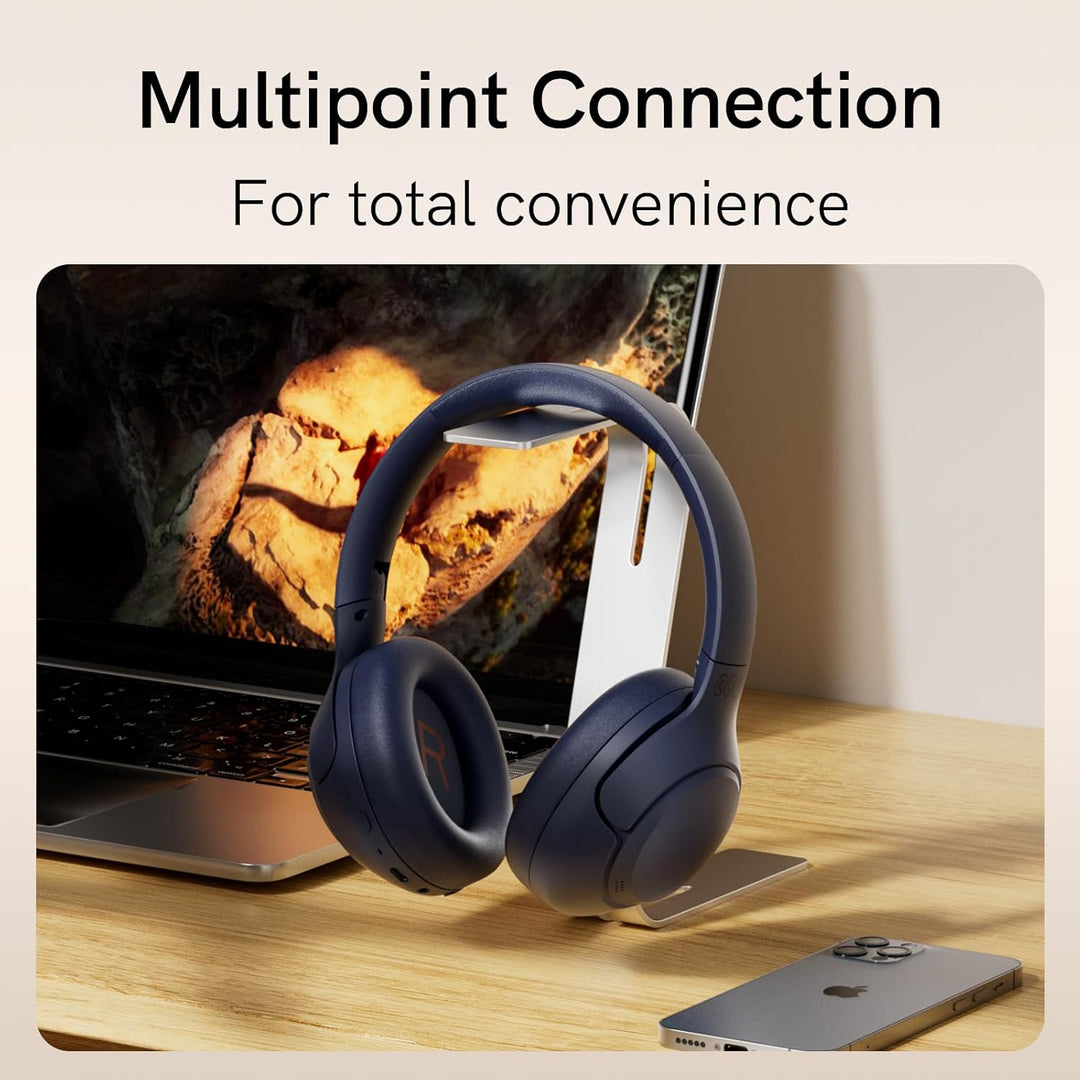 QCY H3 ANC Bluetooth Kopfhörer Over Ear,Hybrid Active Noise Cancelling Kopfhörer,Hi-Res Sound,60H Ak