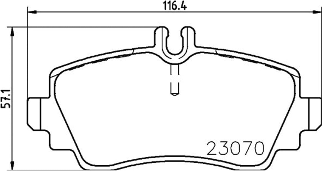 HELLA PAGID 8DB 355 018-281 Bremsbelagsatz - T5101 - Dicke/Stärke: 16.5mm - Bremssystem: Lucas - für