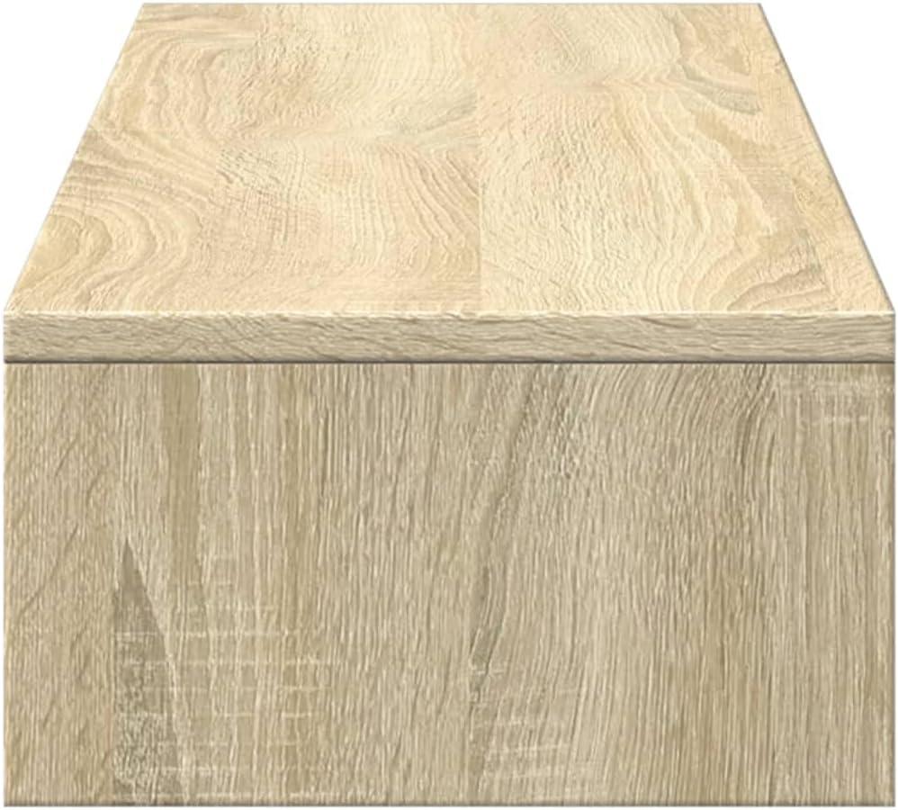 vidaXL Monitorständer mit Schubladen Sonoma-Eiche 100 x 27 x 15 cm Holzwerkstoff 100 x 27 x 15 cm So