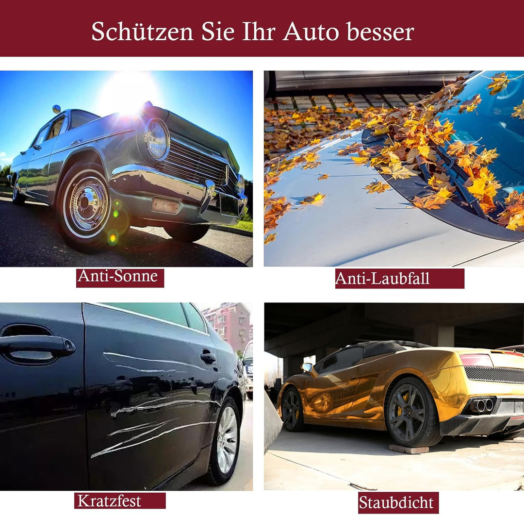 Autoabdeckung Indoor Stretch für 450-500cm Sportwagen Auto Abdeckplane Winter Staubdichte Autogarage