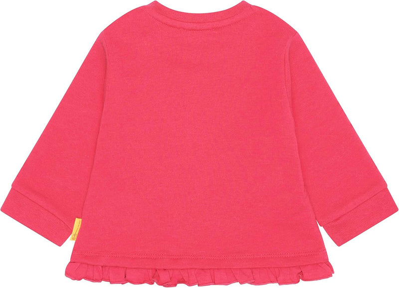 Steiff Baby-Mädchen Teddykopf Sweatshirt 80 Raspberry, 80 Raspberry