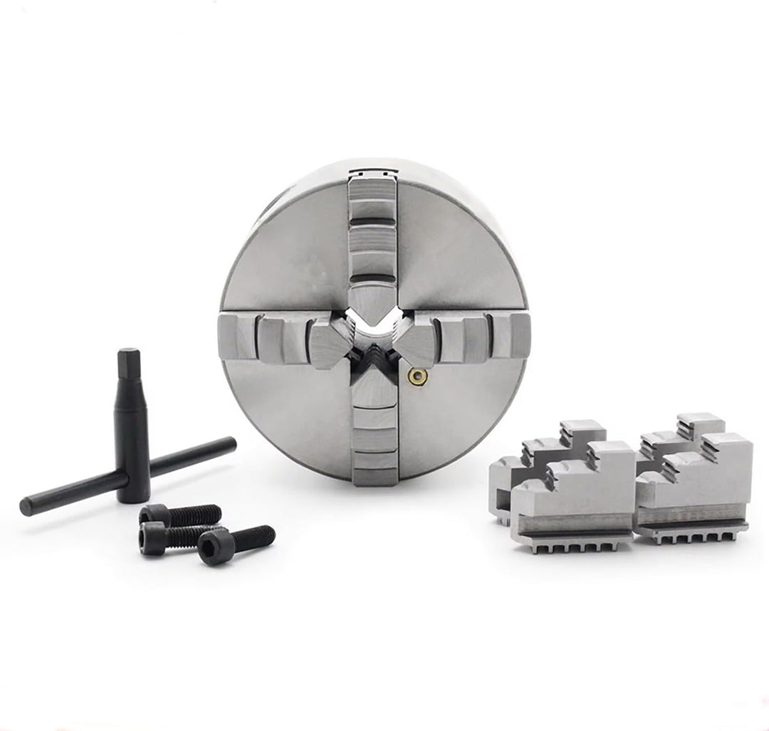 RATTMMOTOR Manuelles Spannfutter Selbstzentrierendes 4-Backen-Spannfutter K12-100mm 4-Backen-Spannfu