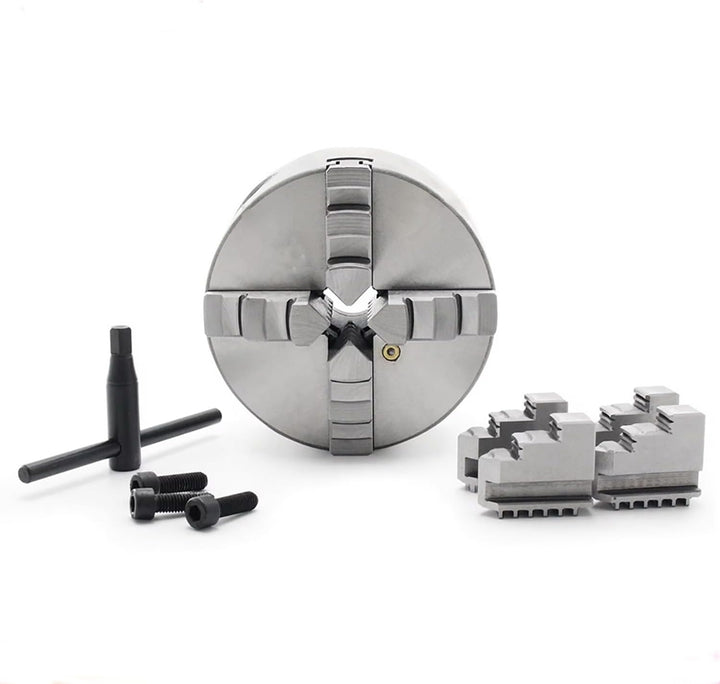 RATTMMOTOR Manuelles Spannfutter Selbstzentrierendes 4-Backen-Spannfutter K12-100mm 4-Backen-Spannfu