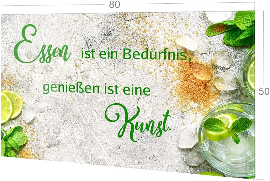 GRAZDesign Spritzschutz Küchenrückwand Glas Küche für Herd & Küchenspüle, Glasplatte für Rückwand Kü
