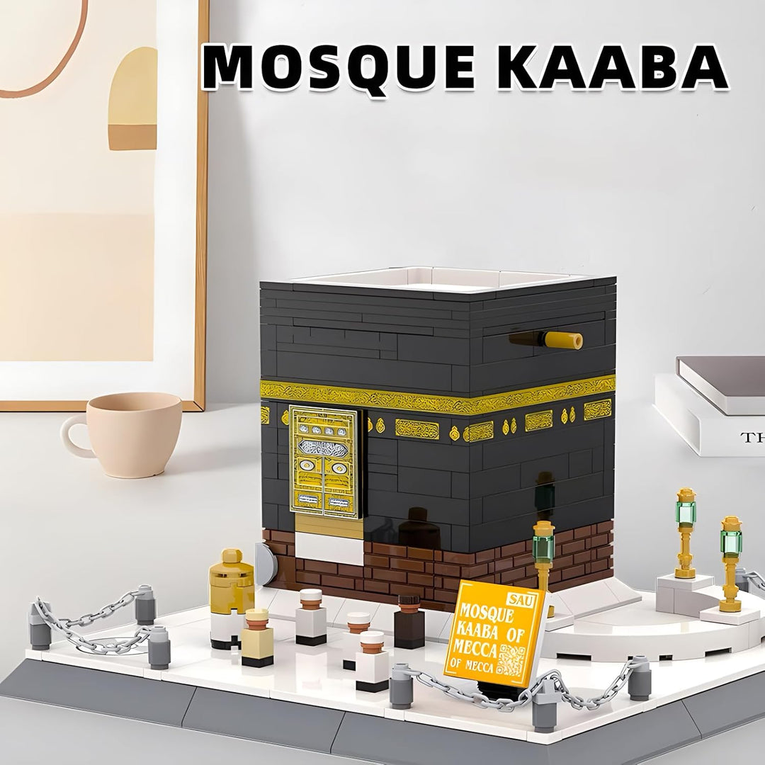 Islamische Moschee Kaaba Architekturmodell Baustein Sets mekka muslimische Ziegelsteine Spielzeug Ha