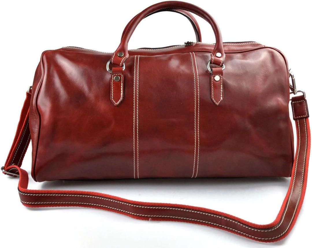 Leder reisetasche manner damen mit griffen schultertasche leder made in Italy weekend tasche reise t