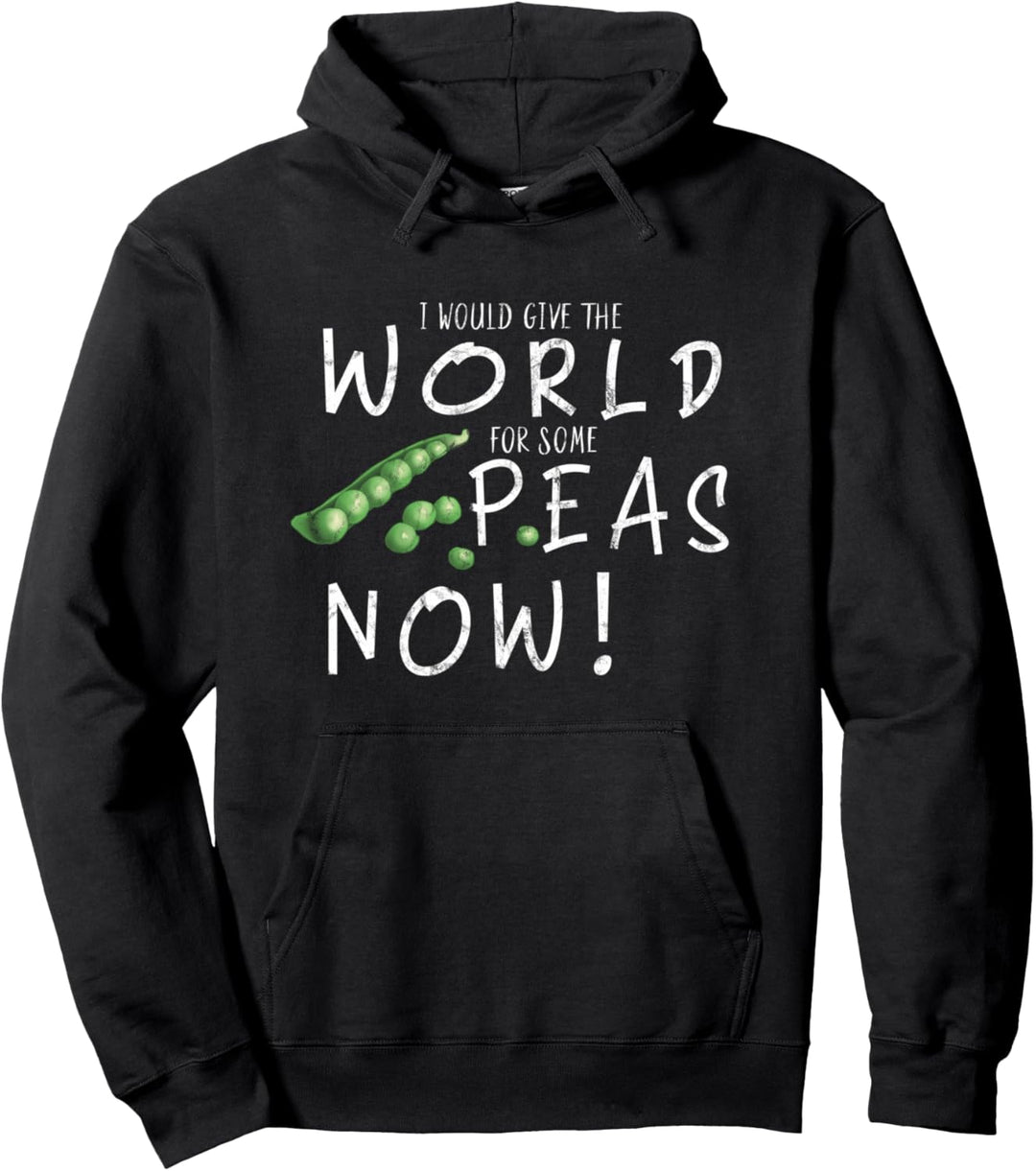 World Peas Now | Erbsen Gemüse Vegan Veggie Humor Pullover Hoodie