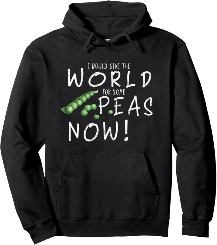 World Peas Now | Erbsen Gemüse Vegan Veggie Humor Pullover Hoodie
