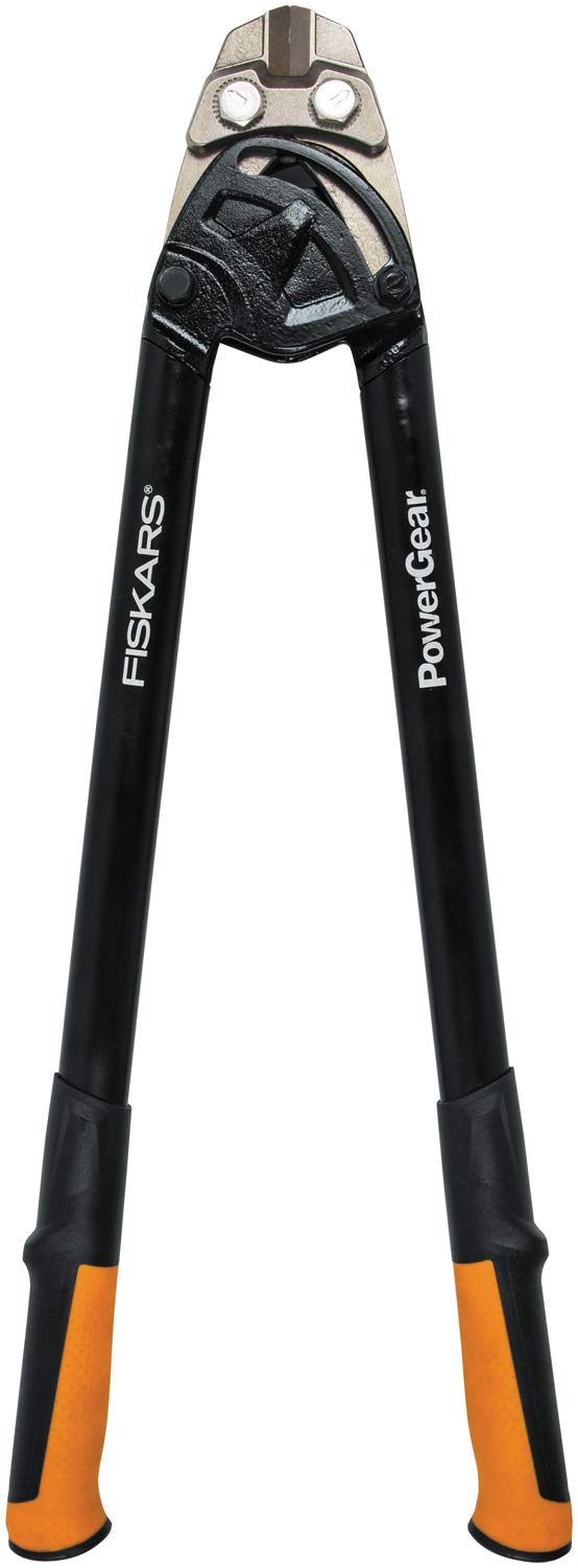 Fiskars Bolzenschneider, Bis zu 30% mehr Kraft, Länge 61 cm, Stahl/Kunststoff, Schwarz/Orange, Power