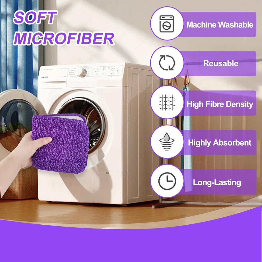 8 Stück für Swiffer Bodenwischer WetJet Nachfüller Set,30x14cm für Swiffer Wetjet Bodentücher Mop Mi