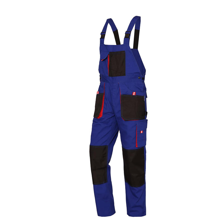 WORK IDEA Herren-Arbeitslatzhose mit Oxford-Knietaschen; strapazierfähige Leinwand Blau L, Blau L