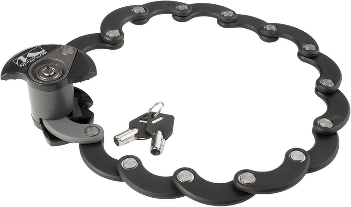 M-Wave Fahrrad Falt-Disc-Schloss F600D Schloss mit Clip-on Halter - 01200159