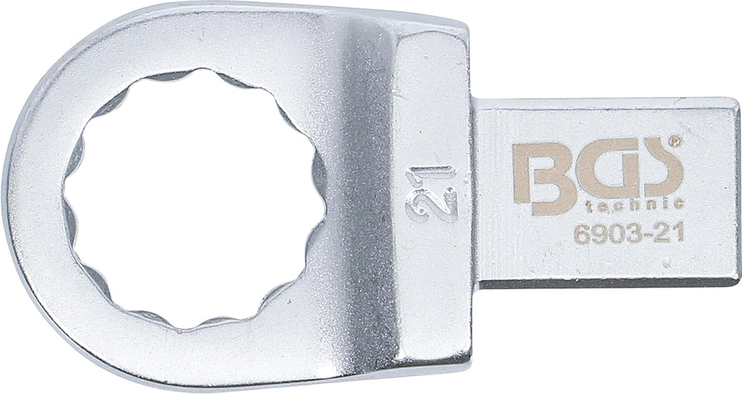BGS 6903-21 | Einsteck-Ringschlüssel | 21 mm | Aufnahme 14 x 18 mm, 21 mm