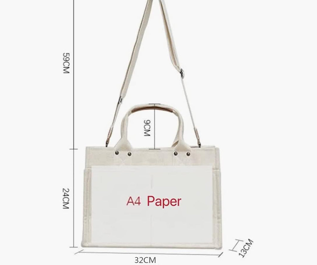 Angelkiss Canvas-Tasche mit Griff – grosse Kapazität, Messenger-Tasche, langlebig, mehrere Taschen,