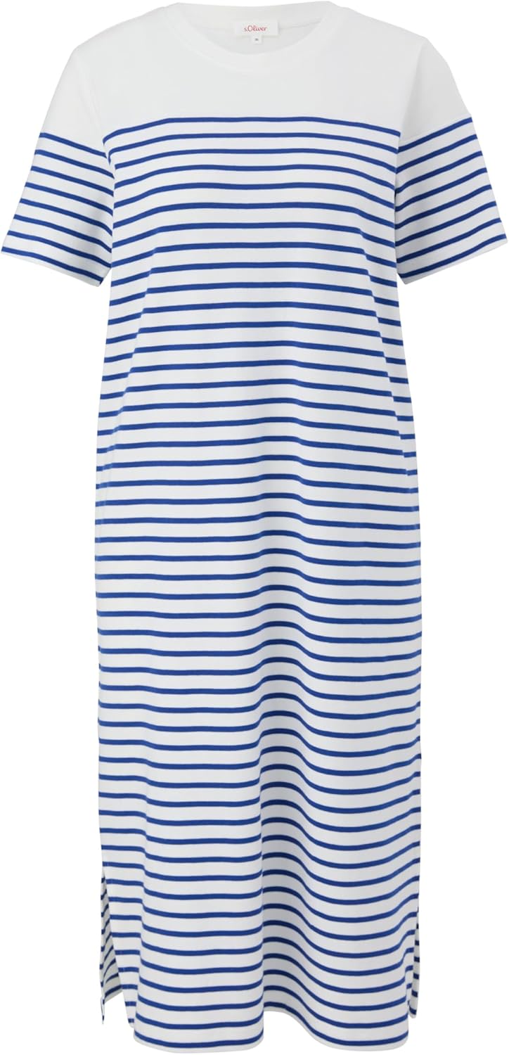 s.Oliver T-Shirtkleid aus Reiner Baumwolle 40 Blau, 40 Blau