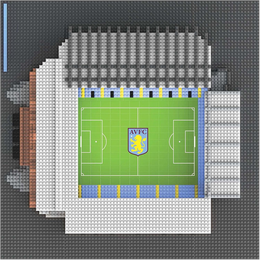FOCO Offizielles Lizenzprodukt Aston Villa FC Villa Park BRXLZ-Steine 3D-Fussballstadion BAU-Set mit