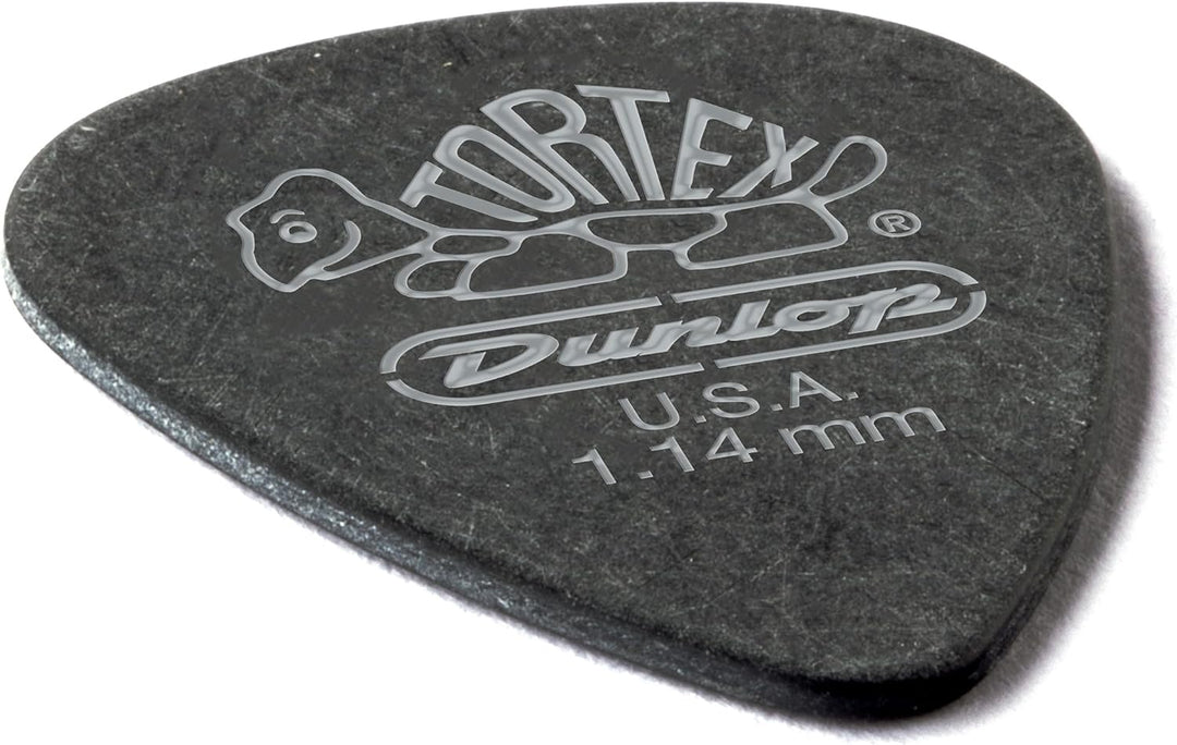 Médiators Jim Dunlop 1,14mm Tortex Pitch Black 1,14mm sachet de 72 Sachet de 72 1,14mm, Sachet de 72