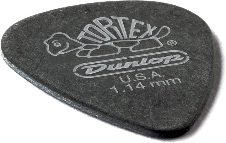 Médiators Jim Dunlop 1,14mm Tortex Pitch Black 1,14mm sachet de 72 Sachet de 72 1,14mm, Sachet de 72