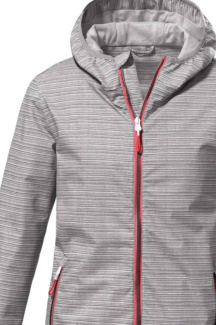 Killtec Damen Kos 3 Wmn Jckt Funktionsjacke/Outdoorjacke mit Kapuze, packbar, anthrazit