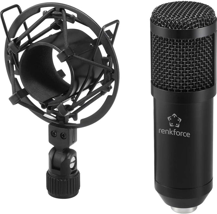 Renkforce RF-MIC-510 Stand USB-Mikrofon Übertragungsart (Details):USB inkl. Koffer, inkl Spinne, ink