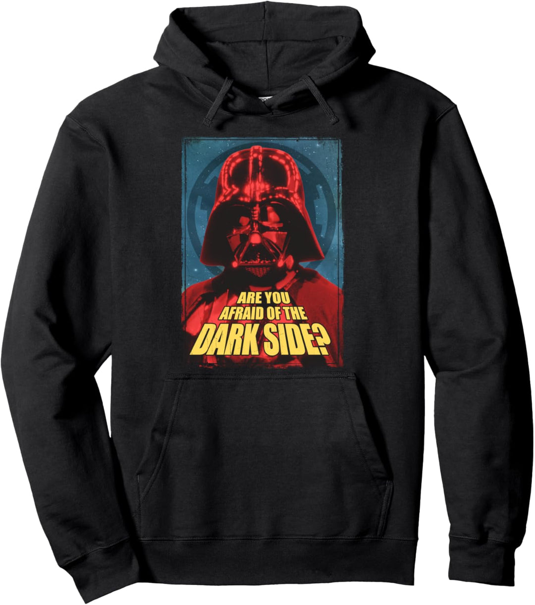 Star Wars Darth Vader Are You Afraid Text Portrait Pullover Hoodie